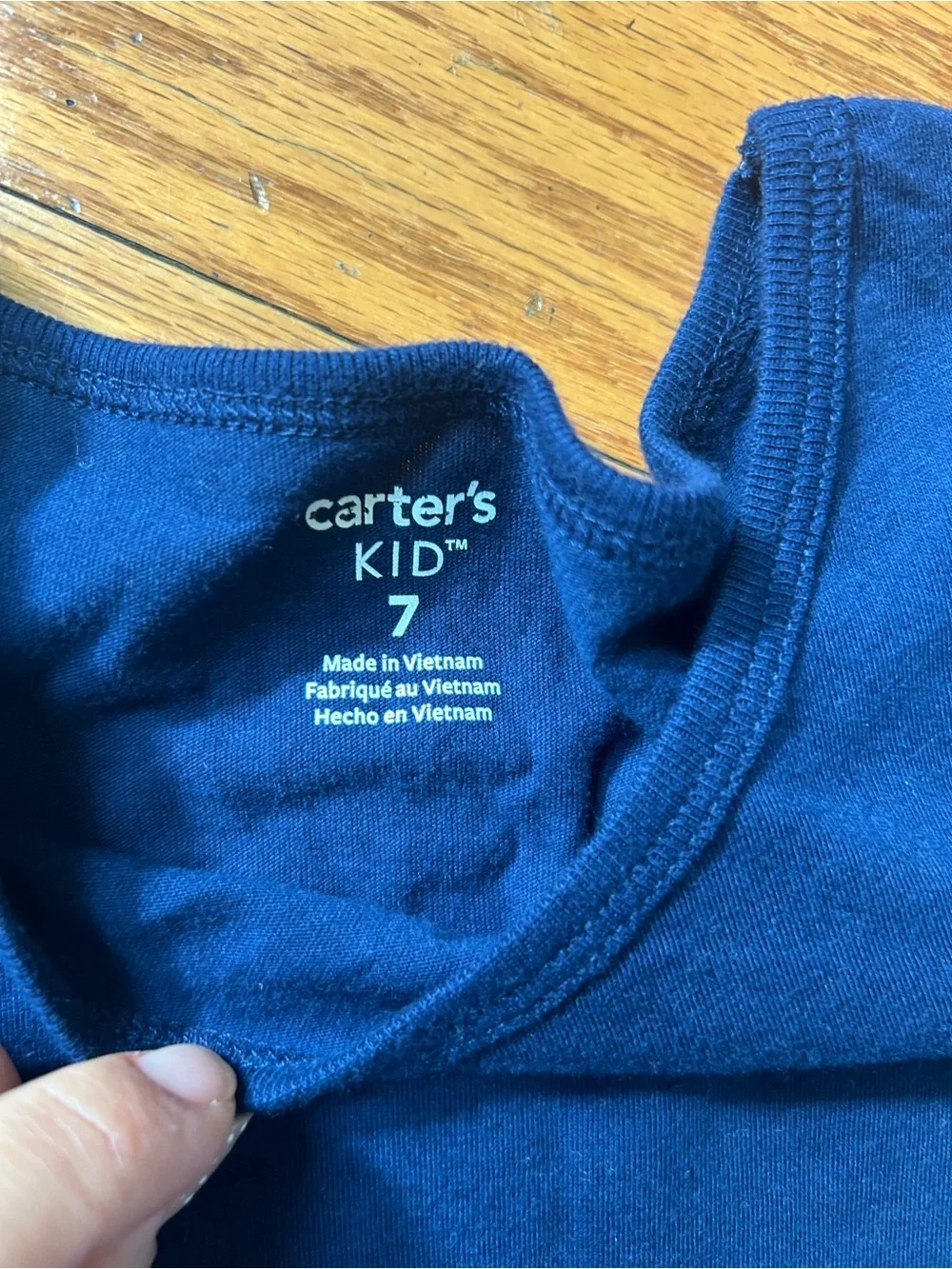 Like new Carter’s  Navy Long-Sleeve Tulle Skirt Dress size 7